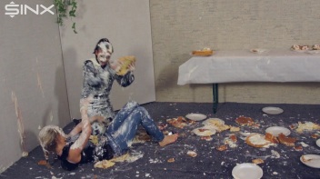 Wet And Messy Food Fighting Babes Screencap 43 on www.sinx.com