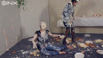 Wet And Messy Food Fighting Babes Screencap 44 on www.sinx.com
