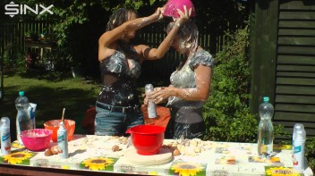 Brunette Hotties Compete In Messy Food Fight Screencap 35 on www.sinx.com