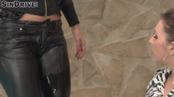 Fisting Alert! Soaked To Skin Leather Babes From Spain. Welcome Pamela Sanchez!!! Let's Get Dirty!!! Screencap 26 on www.sinx.com