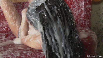 Solo Party Creams Her Mouth And Covers Her Hot Body! Screencap 110 on www.sinx.com