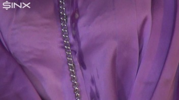 Handcuffed Hottie Drools Down Her Satin Blouse Screencap 14 on www.sinx.com