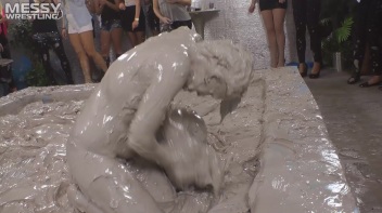 Muddy Wrestling: Fired Up Eurobabes Bring On The Mess - Audience Gets It! Screencap 93 on www.sinx.com