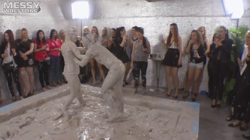 Muddy Wrestling: Fired Up Eurobabes Bring On The Mess - Audience Gets It! Screencap 46 on www.sinx.com