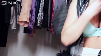 Blonde's Big Tits Burst Out Of Shredded Shirt - Cam 2 Screencap 32 on www.sinx.com