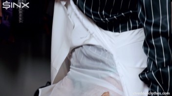 Blonde's Big Tits Burst Out Of Shredded Shirt - Cam 2 Screencap 5 on www.sinx.com