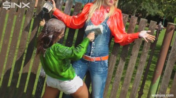Catfight Turns Messy As Best Friends Get Painted - Cam 2 Screencap 28 on www.sinx.com