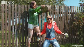 Catfight Turns Messy As Best Friends Get Painted - Cam 2 Screencap 44 on www.sinx.com