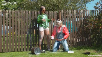 Catfight Turns Messy As Best Friends Get Painted - Cam 2 Screencap 47 on www.sinx.com