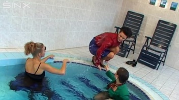 Pool Fun For Satin Clad Babes Screencap 45 on www.sinx.com