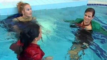 Pool Fun For Satin Clad Babes Screencap 50 on www.sinx.com