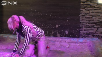 Seductive Blonde Covers Herself In Mud Screencap 18 on www.sinx.com