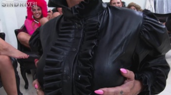 Freshly Fucked Freaks Step Up For The Ultimate Jerk-Off!  Who Can Make Him Splooge!? Screencap 58 on www.sinx.com