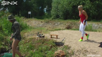 Hotties In Outdoor Wet Catfight Screencap 11 on www.sinx.com