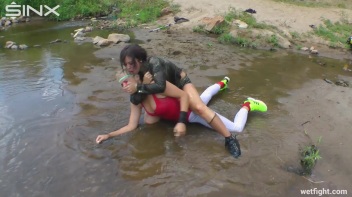 Hotties In Outdoor Wet Catfight Screencap 27 on www.sinx.com