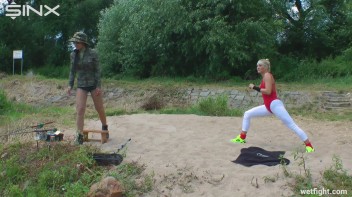Hotties In Outdoor Wet Catfight Screencap 6 on www.sinx.com