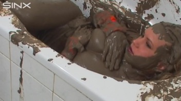 Big Titted Babe Smears Mud Over Herself Screencap 51 on www.sinx.com