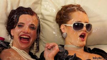 Babes In Black Splattered In White Screencap 96 on www.sinx.com