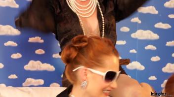 Babes In Black Splattered In White Screencap 10 on www.sinx.com