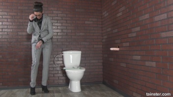 Bathroom Inspection Gets Blasted Away By Spunk! Screencap 10 on www.sinx.com