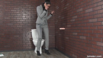 Bathroom Inspection Gets Blasted Away By Spunk! Screencap 12 on www.sinx.com
