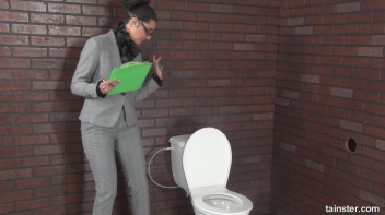 Bathroom Inspection Gets Blasted Away By Spunk! Screencap 3 on www.sinx.com