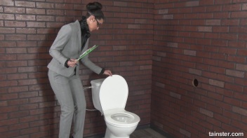 Bathroom Inspection Gets Blasted Away By Spunk! Screencap 4 on www.sinx.com