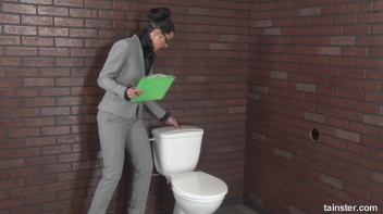 Bathroom Inspection Gets Blasted Away By Spunk! Screencap 5 on www.sinx.com