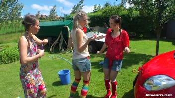 Country Chicks' Hog-Wild Wetlook Car Wash Screencap 69 on www.sinx.com