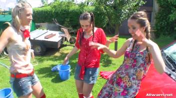 Country Chicks' Hog-Wild Wetlook Car Wash Screencap 73 on www.sinx.com