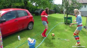 Country Chicks' Hog-Wild Wetlook Car Wash Screencap 20 on www.sinx.com