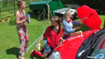 Country Chicks' Hog-Wild Wetlook Car Wash Screencap 48 on www.sinx.com