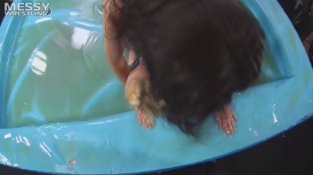 Messy Wrestling: Cutie & The Redneck - An "All Down & Dirty In The Oil" Rough Stuff Rumble ... Screencap 12 on www.sinx.com