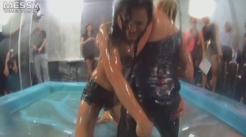 Messy Wrestling: Cutie & The Redneck - An "All Down & Dirty In The Oil" Rough Stuff Rumble ... Screencap 59 on www.sinx.com