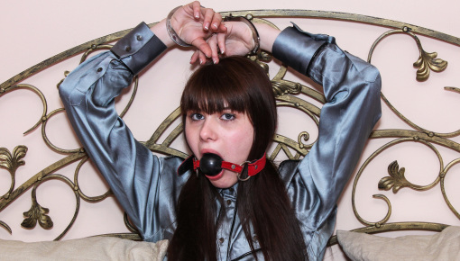 Latest deal - Ball Gagged Babe Drools Down Herself