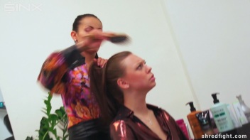 Temperamental Babes Hair Pulling Pillow Fight - Cam 2 Screencap 3 on www.sinx.com