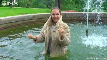 Brunette's Wet And Messy Water Frolic Screencap 14 on www.sinx.com