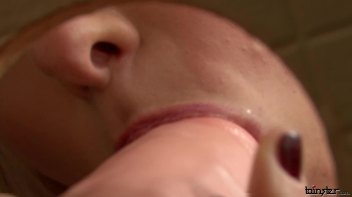 Blond Bimbo Titties Blasted With Cum Screencap 14 on www.sinx.com