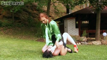 Pretty Pantiless Peeing Babes In The Park Screencap 75 on www.sinx.com