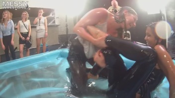 Messy Wrestling: Multi Battle Oil Freaks Slop It Up And Bring The Heat! Screencap 88 on www.sinx.com