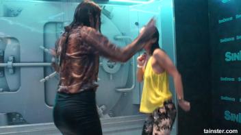 Wet amateur babes stripping down to their underwear Screencap 44 on www.sinx.com