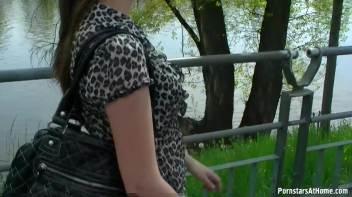 Super Cute Sweety Gives Riverside BJ! Screencap 2 on www.sinx.com