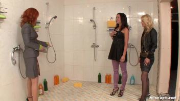 Fully Clothed Wetlook Shower Bunnies Screencap 2 on www.sinx.com