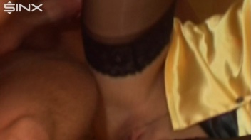 Satin Covered Cutie Covered In Cum and Piss Screencap 34 on www.sinx.com