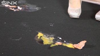 Egg Trampling Leaves Babes With Messy Heels Screencap 1 on www.sinx.com