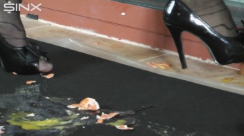 Egg Trampling Leaves Babes With Messy Heels Screencap 13 on www.sinx.com