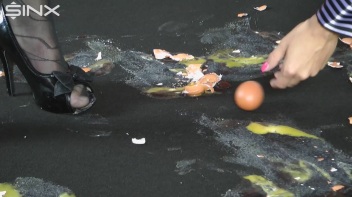 Egg Trampling Leaves Babes With Messy Heels Screencap 21 on www.sinx.com