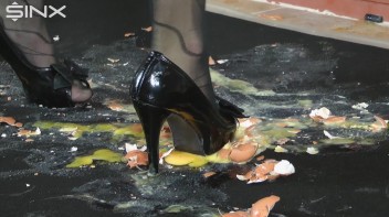 Egg Trampling Leaves Babes With Messy Heels Screencap 37 on www.sinx.com