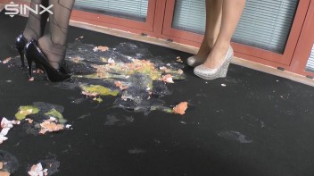 Egg Trampling Leaves Babes With Messy Heels Screencap 40 on www.sinx.com
