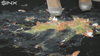 Egg Trampling Leaves Babes With Messy Heels Screencap 43 on www.sinx.com